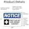 Signmission First Aid Kit AED Inside Cabinet Sign With Symbol, 10 in W x Rectangle, Vinyl Decal OS-2PACK-NS-D-710-L-12734 - alternate 2
